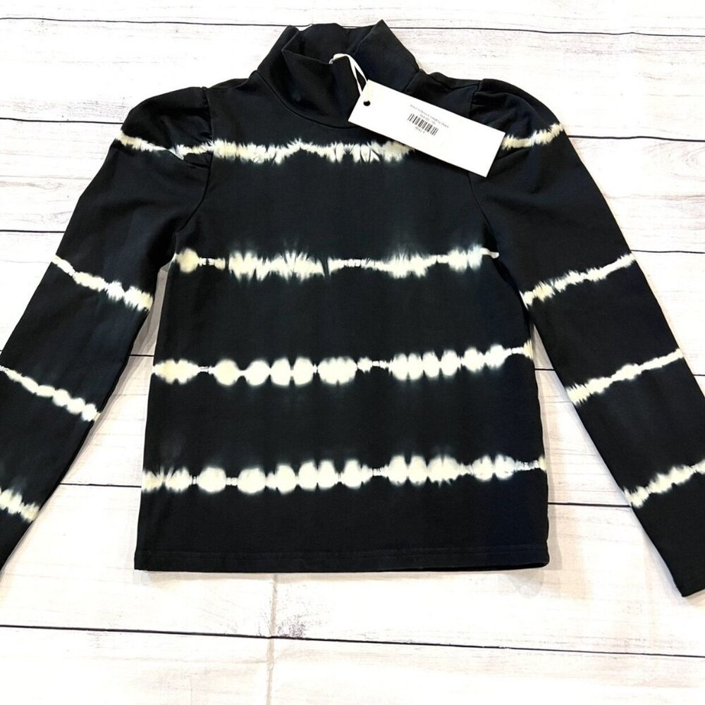🆕NWT Steph Tie Dye Black Turtleneck Sweat
